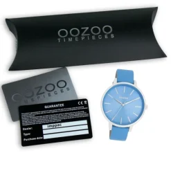 Oozoo Damen Armbanduhr Timepieces Analog Leder blau UOC11296