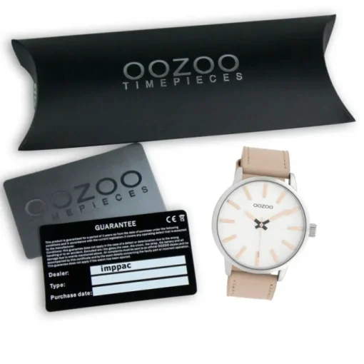 Oozoo Damen Armbanduhr Timepieces Analog Leder rosa UOC10031
