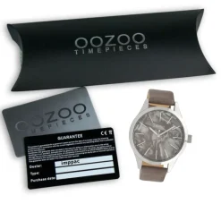 Oozoo Damen Armbanduhr Timepieces Analog Textil taupe UOC10073