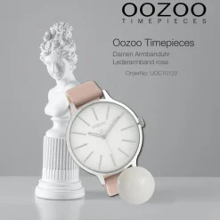 Oozoo Damen Armbanduhr Timepieces Analog Leder rosa UOC10122
