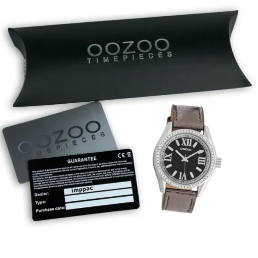 Oozoo Damen Armbanduhr Timepieces Analog Leder braun UOC10267