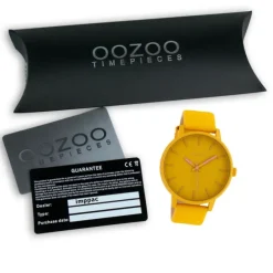 Oozoo Damen Armbanduhr Timepieces Analog Leder gelb UOC10380