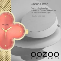 Oozoo Damen Armbanduhr Timepieces Analog Metallband gold UOC11529