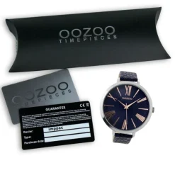 Oozoo Damen Armbanduhr Timepieces Analog Leder blau UOC9218A