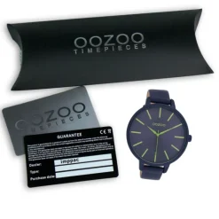 Oozoo Damen Armbanduhr Timepieces Analog Leder blau UOC11164