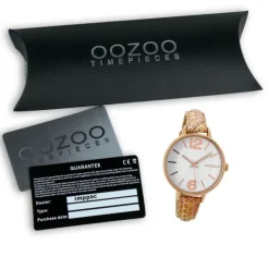 Oozoo Damen Armbanduhr Timepieces C9481 38mm Quarz Leder pink gold UOC9481