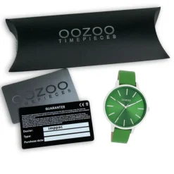 Oozoo Damen Armbanduhr Timepieces Analog Leder grün UOC11297