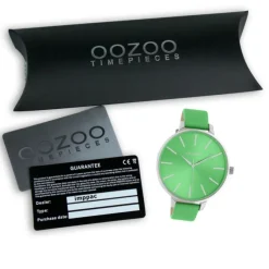 Oozoo Damen Armbanduhr Timepieces C10983 Analog Leder grün UOC10983