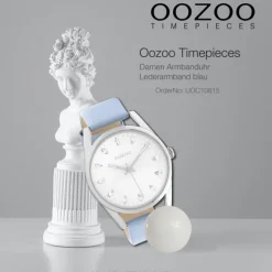 Oozoo Damen Armbanduhr Timepieces C10815 Analog Leder blau UOC10815