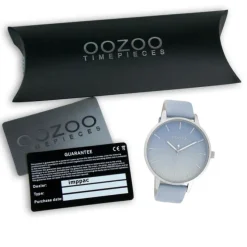 Oozoo Damen Armbanduhr Timepieces C10830 Analog Leder hellblau UOC10830