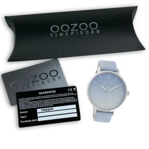 Oozoo Damen Armbanduhr Timepieces C10830 Analog Leder hellblau UOC10830