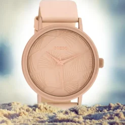 Oozoo Damen Armbanduhr Timepieces C10390 Quarzwerk Leder rosa UOC10390