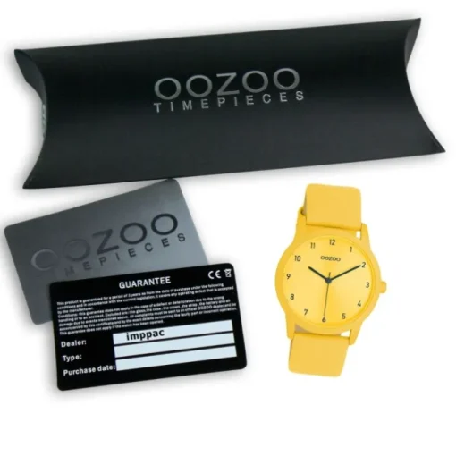 Oozoo Damen Armbanduhr Timepieces Analog Leder gelb UOC11167