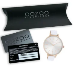 Oozoo Damen Armbanduhr Timepieces C10710 Analog Leder weiß UOC10710
