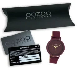 Oozoo Damen Armbanduhr Timepieces Analog Leder violett UOC10609