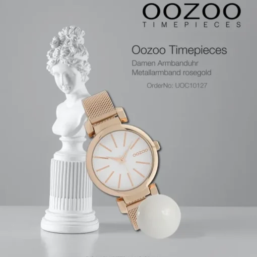 Oozoo Damen Armbanduhr Timepieces Analog Metall rosegold UOC10127