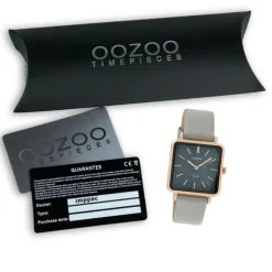 Oozoo Damen Armbanduhr Timepieces Analog Metall dunkelgrau UOC9947A