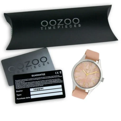 Oozoo Damen Armbanduhr Timepieces C10072 Quarzwerk Leder rosa UOC10072