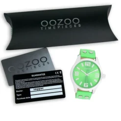 Oozoo Damen Armbanduhr Timepieces Analog Leder grün UOC1070A