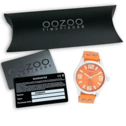 Oozoo Damen Armbanduhr Timepieces Analog Leder orange UOC1072A