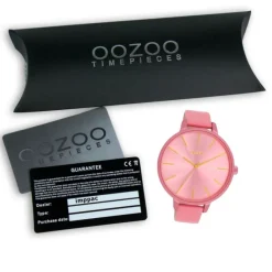 Oozoo Damen Armbanduhr Timepieces Analog Leder pink UOC11250