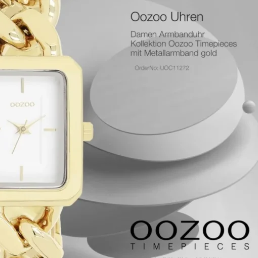 Oozoo Damen Armbanduhr Timepieces Analog Metall gold UOC11272