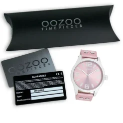 Oozoo Damen Armbanduhr Timepieces Analog Leder rosa UOC1083A