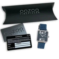 Oozoo Damen Armbanduhr Timepieces Analog Leder dunkelblau UOC10366