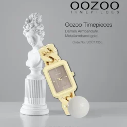 Oozoo Damen Armbanduhr Timepieces Analog Metall gold UOC11353
