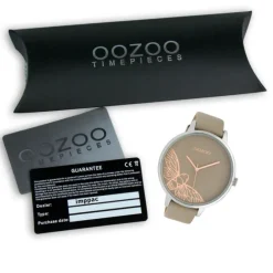 Oozoo Damen Armbanduhr Timepieces C10077 Analog Leder braun beige UOC10077