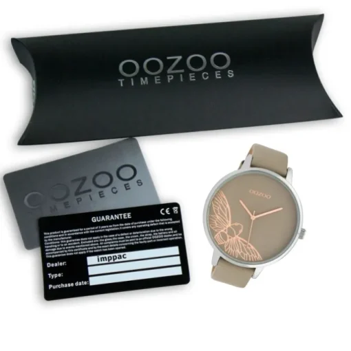 Oozoo Damen Armbanduhr Timepieces C10077 Analog Leder braun beige UOC10077