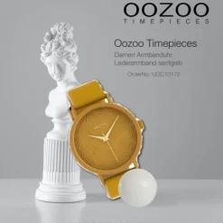 Oozoo Damen Armbanduhr Timepieces C10172 42mm Quarz Leder gelb UOC10172