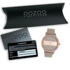 Oozoo Damen Armbanduhr Timepieces Analog Leder taupe braun UOC11153
