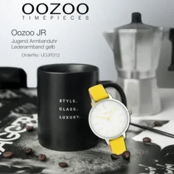 Oozoo Damen Armbanduhr Timepieces JR312 Analog Leder gelb UOJR312