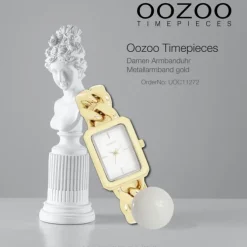 Oozoo Damen Armbanduhr Timepieces Analog Metall gold UOC11272