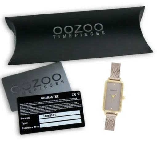 Oozoo Damen Armbanduhr Timepieces Analog Metallband taupe braun UOC11534