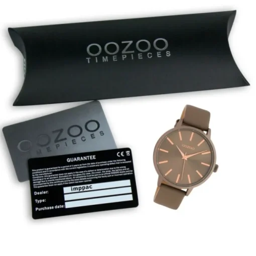Oozoo Damen Armbanduhr Timepieces C10612 Analog Leder braun taupe UOC10612