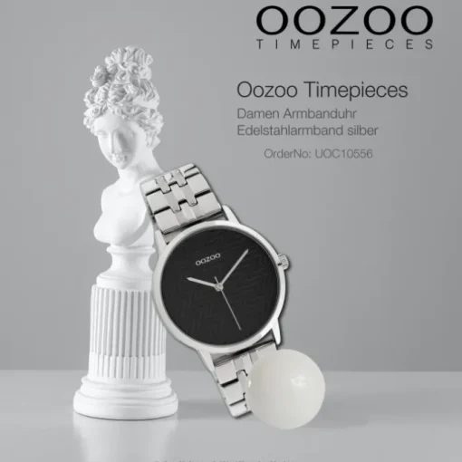 Oozoo Damen Armbanduhr Timepieces C10556 Analog Edelstahl silber UOC10556
