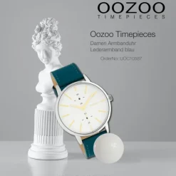 Oozoo Damen Armbanduhr Timepieces C10587 Analog Leder blau UOC10587