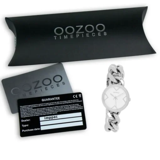 Oozoo Damen Armbanduhr Timepieces Analog Edelstahl silber UOC11125