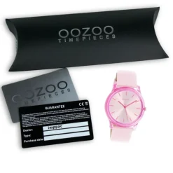Oozoo Damen Armbanduhr Timepieces Analog Leder pink UOC11138