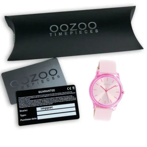 Oozoo Damen Armbanduhr Timepieces Analog Leder pink UOC11138