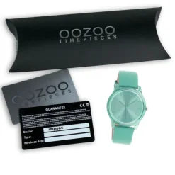 Oozoo Damen Armbanduhr Timepieces Analog Leder grün UOC11139