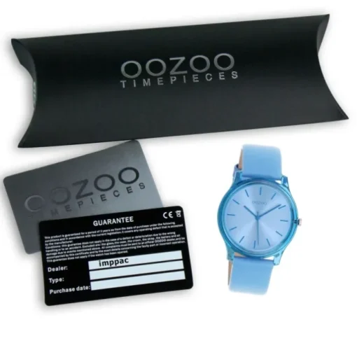 Oozoo Damen Armbanduhr Timepieces Analog Leder blau UOC11140