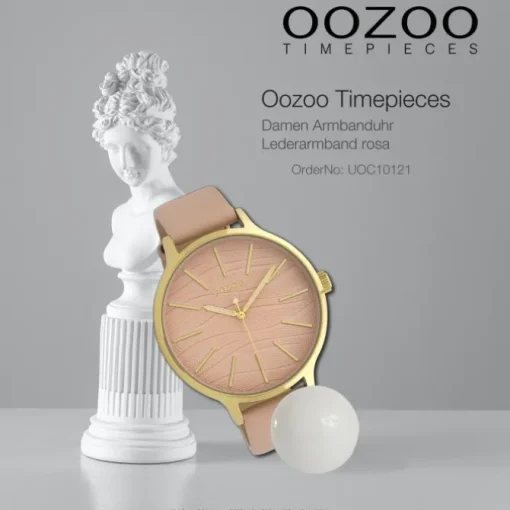 Oozoo Damen Armbanduhr Timepieces Analog Leder rosa UOC10121