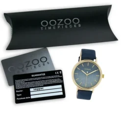Oozoo Damen Armbanduhr Timepieces C10938 Analog Leder dunkelblau UOC10938