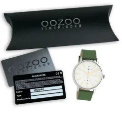 Oozoo Damen Armbanduhr Timepieces Analog Leder grün UOC10586