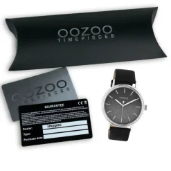 Oozoo Damen Armbanduhr Timepieces C10939 Analog Leder schwarz UOC10939