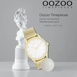 Oozoo Damen Armbanduhr Timepieces Analog Metall gold UOC11322