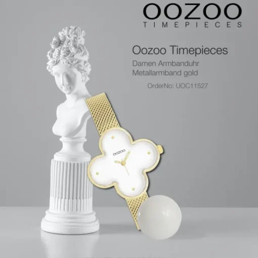 Oozoo Damen Armbanduhr Timepieces Analog Metallband gold UOC11527
